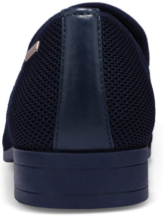 UUBARIS Men\'s Navy Elegant Tuxedo Loafers Slip on Dress Shoes Formal Shoes